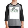 Youth Core Blend 3/4 Sleeve Raglan Tee Thumbnail